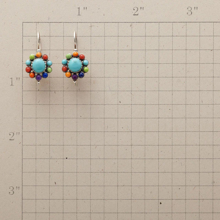 Elegant Colorful Turquoise Earrings