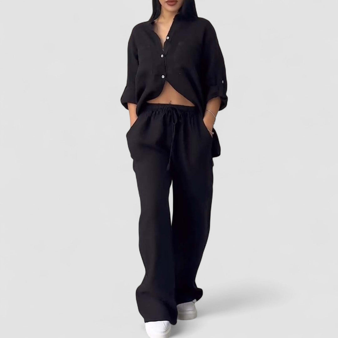 Eimear | Luxury Cotton and Linen Set – Shirt and Pants