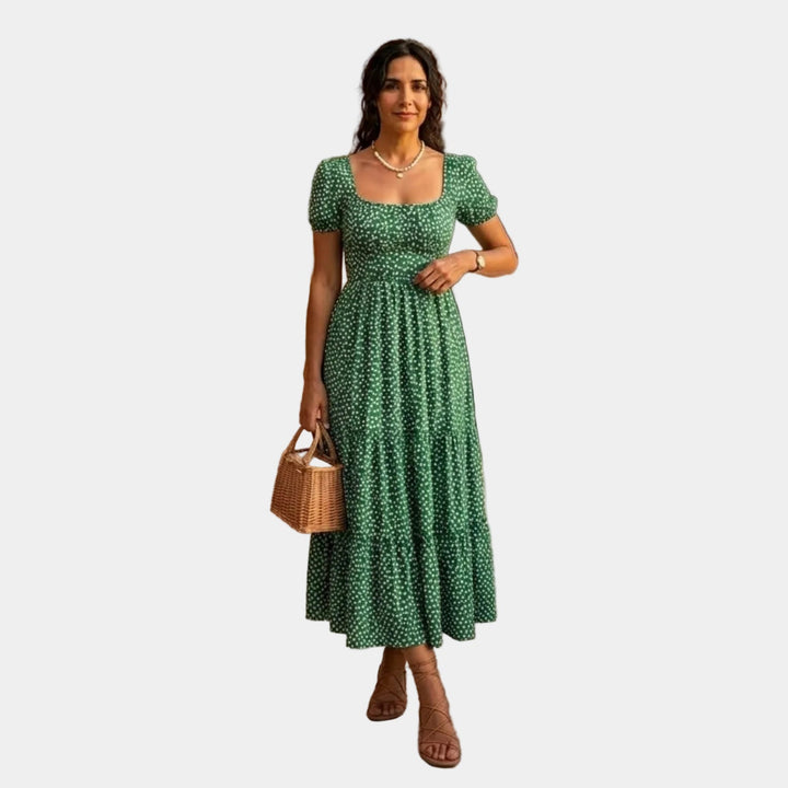 Julia | Midi dress with floral print