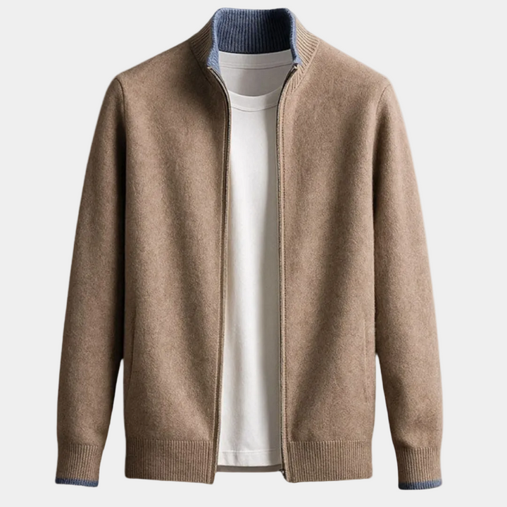 Cormac | Zip-Up Knit Cardigan