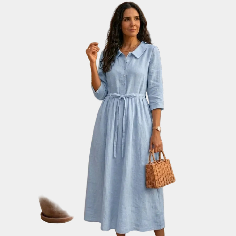 Siobhán | Light Classic Linen Dress