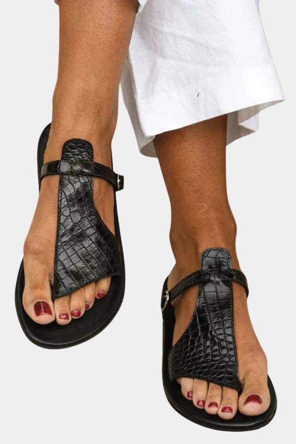 Tanja - Sandals with T-bar and buckle