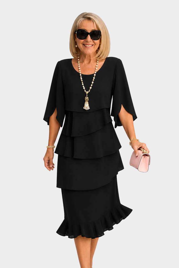 Pauline | Elegant ruffle dress