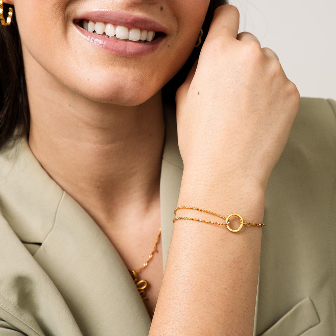 Gold Tennis Bracelet