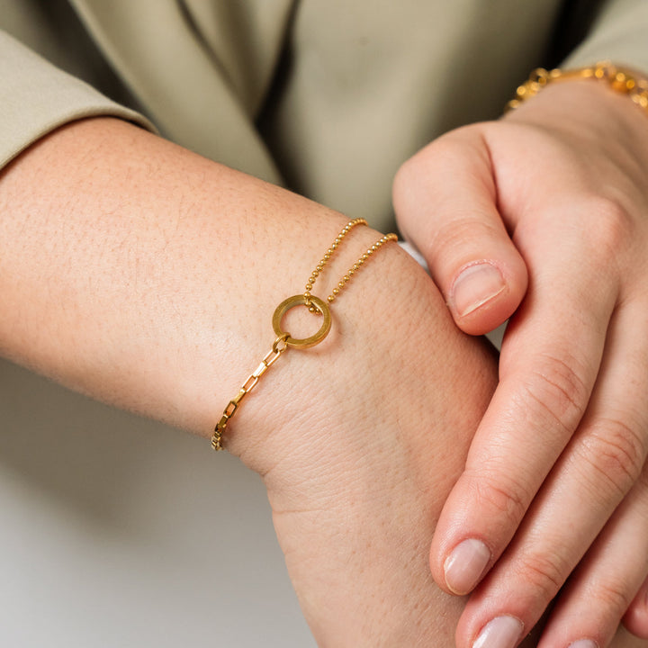 Gold Tennis Bracelet