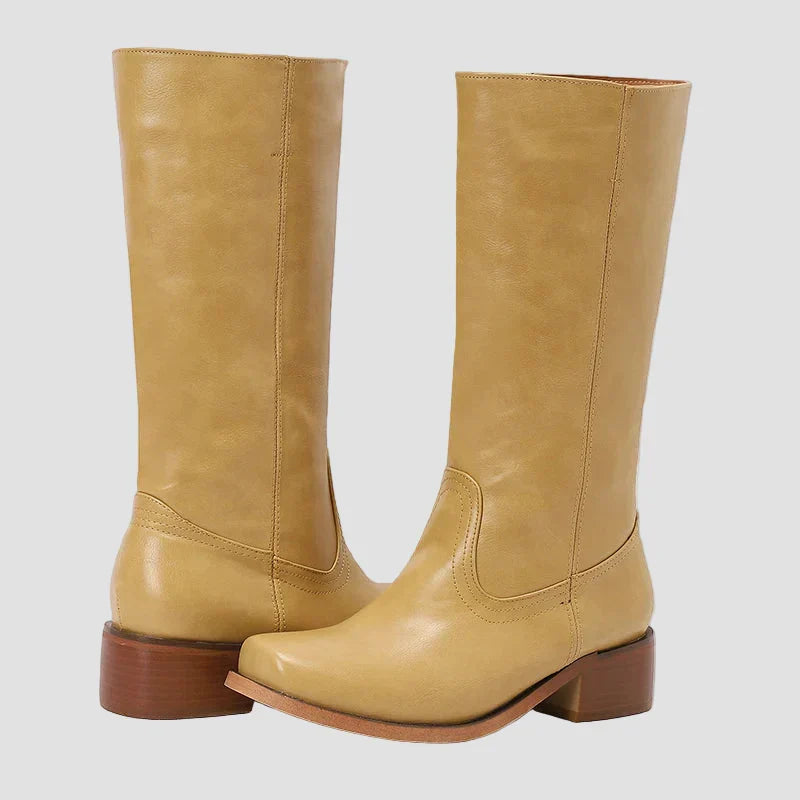 Aoife - Classic Riding Ankle Boots with High Sole