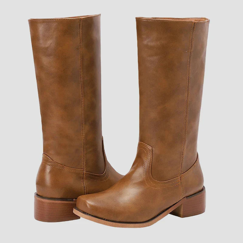 Aoife - Classic Riding Ankle Boots with High Sole