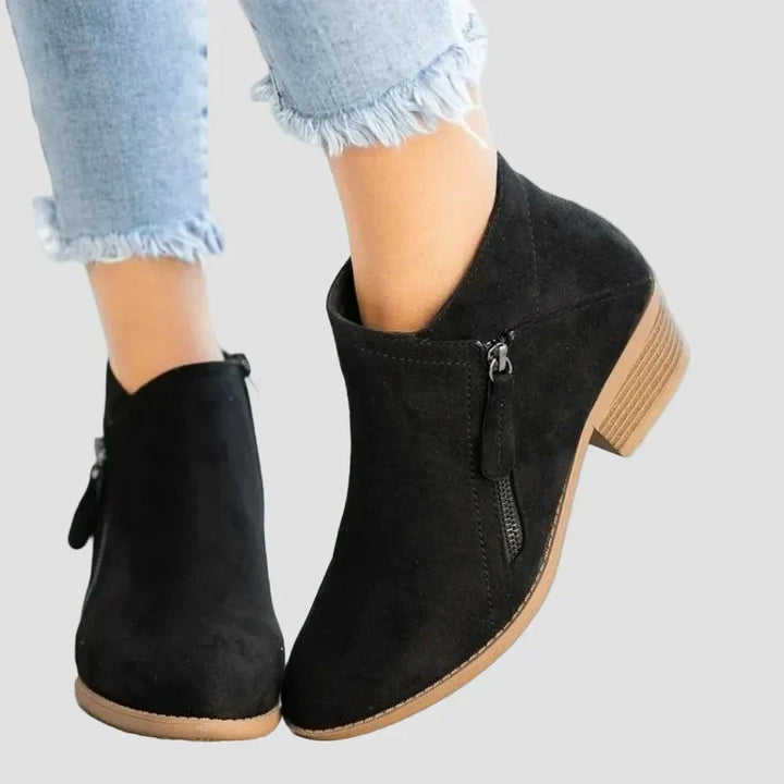 Premium Orthopedic Leather Boots with Heel for Winter