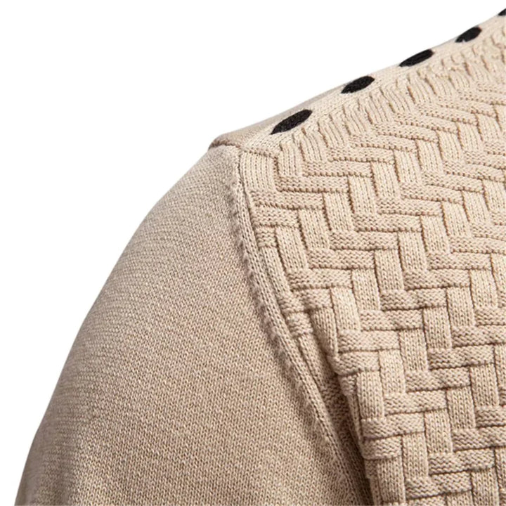 Holger | Warm men's cardigan with V-neck