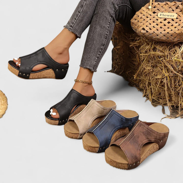 Niamh - Orthopedic Platform Sandals, Elegant Design