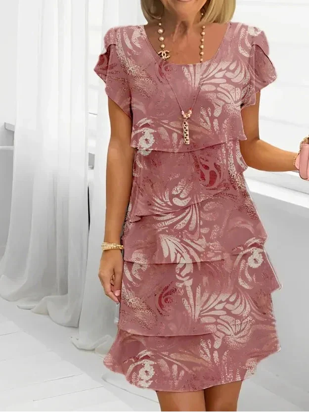 Debora - Elegant kjole med flæser