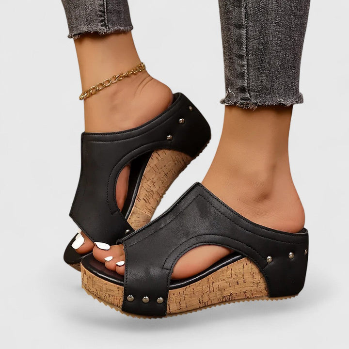 Niamh - Orthopedic Platform Sandals, Elegant Design
