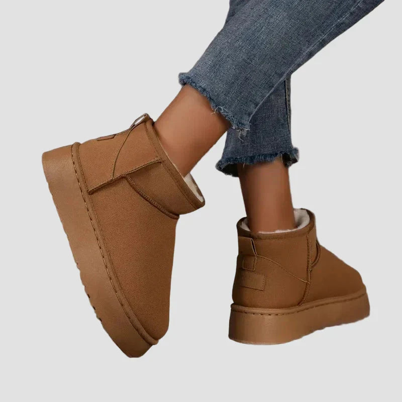 Comfortable Suede Ankle Boots with Plush Lining