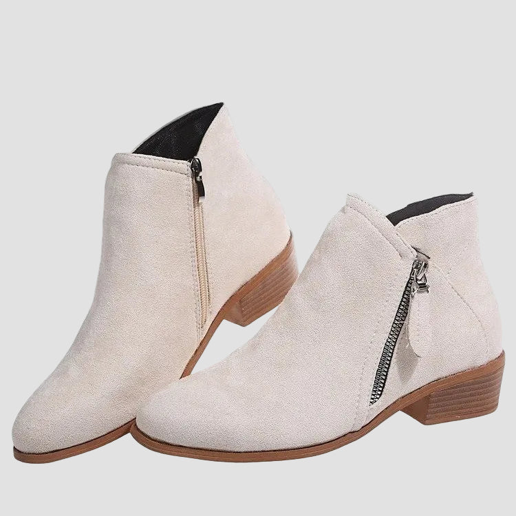 Premium Orthopedic Leather Boots with Heel for Winter