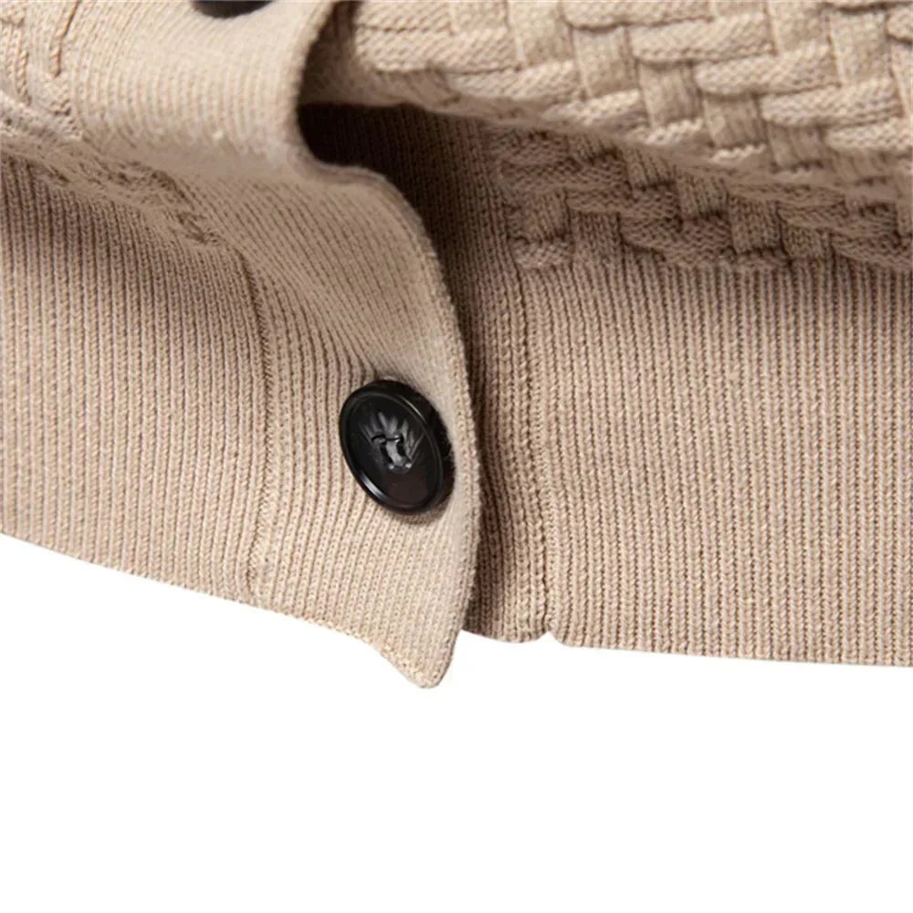 Holger | Warm men's cardigan with V-neck
