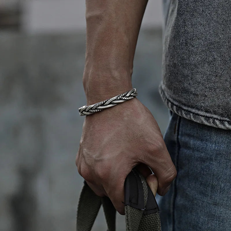 Fionn Bracelet in Silver with Cuff