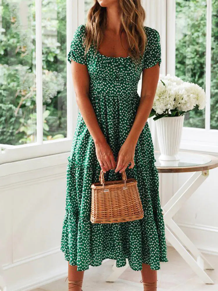 Julia | Midi dress with floral print