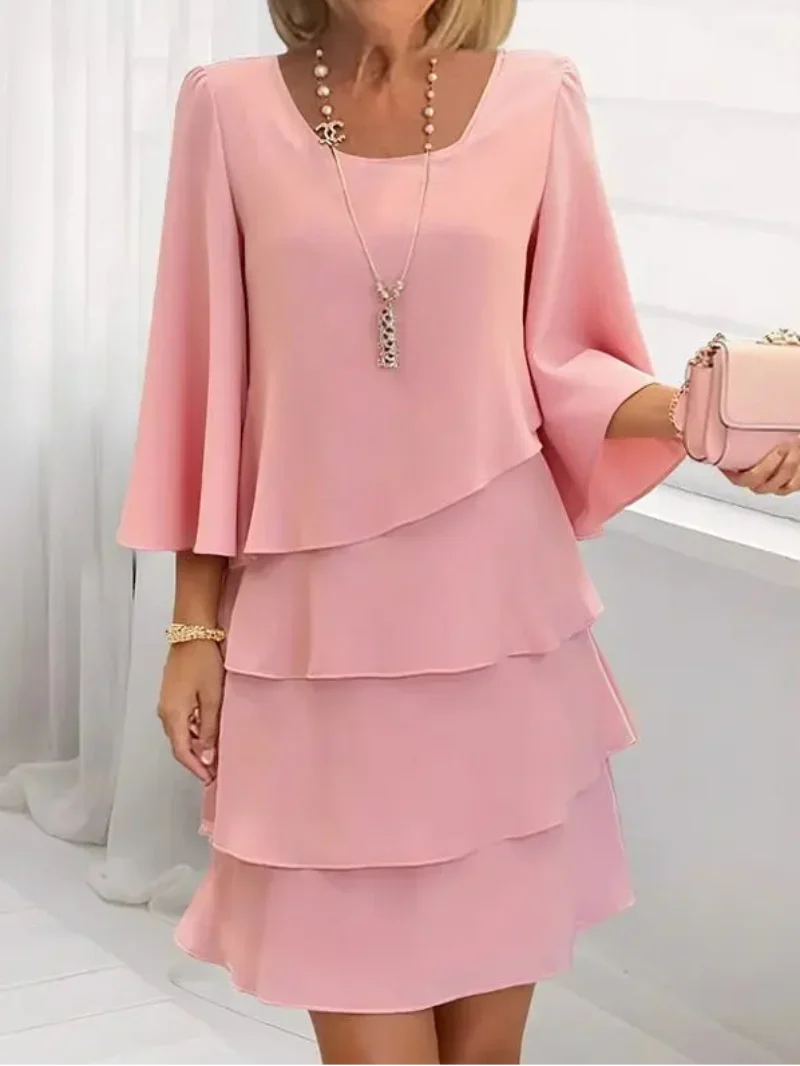 Cathrine - Elegant stribet kjole