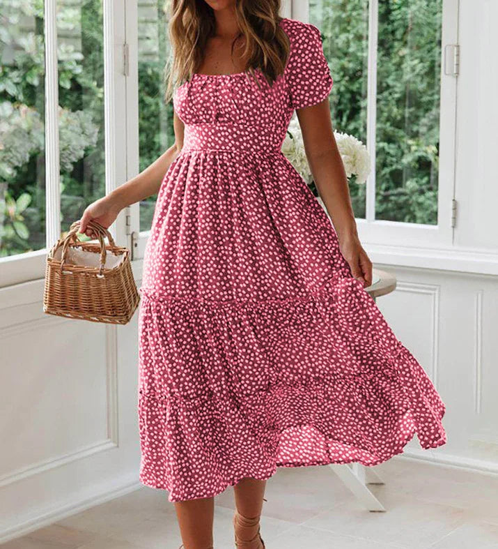 Julia | Midi dress with floral print
