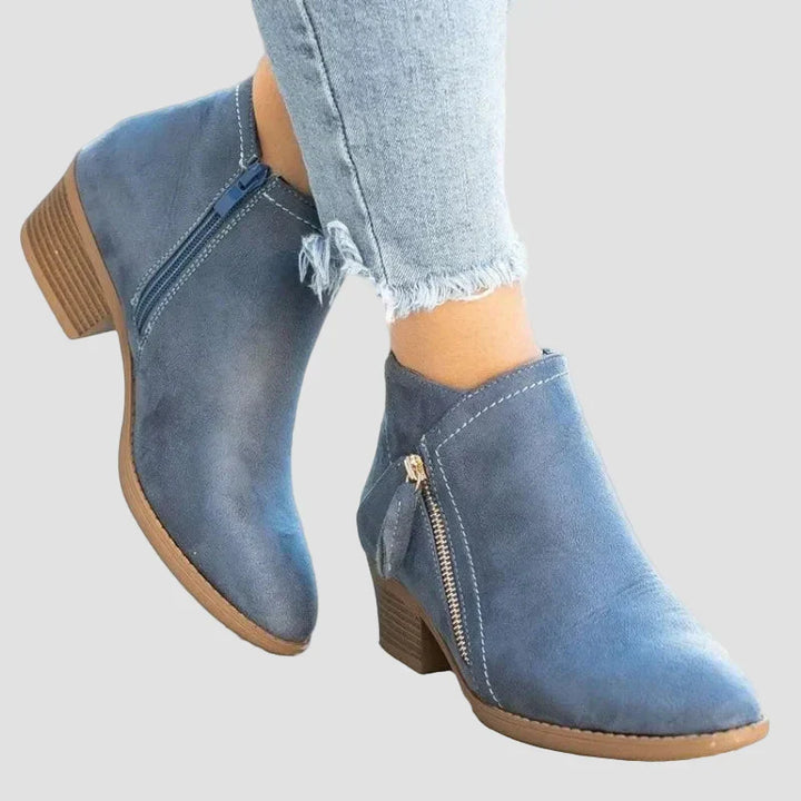 Premium Orthopedic Leather Boots with Heel for Winter