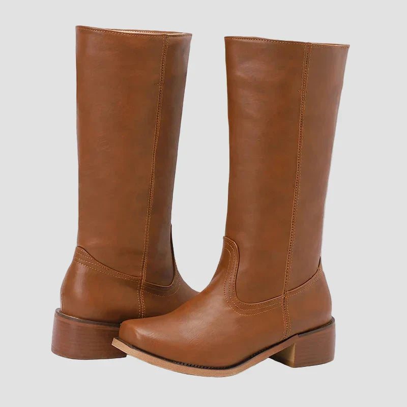 Aoife - Classic Riding Ankle Boots with High Sole