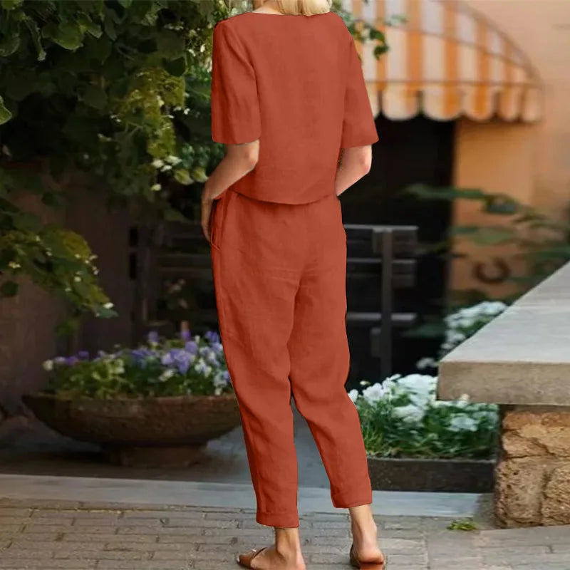 Maeve | Two-Piece Linen Set