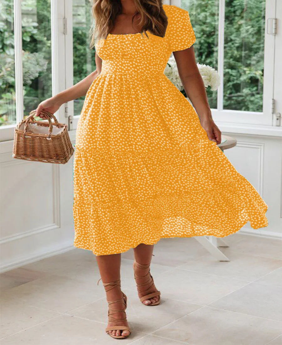 Julia | Midi dress with floral print