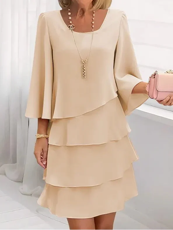 Cathrine - Elegant stribet kjole