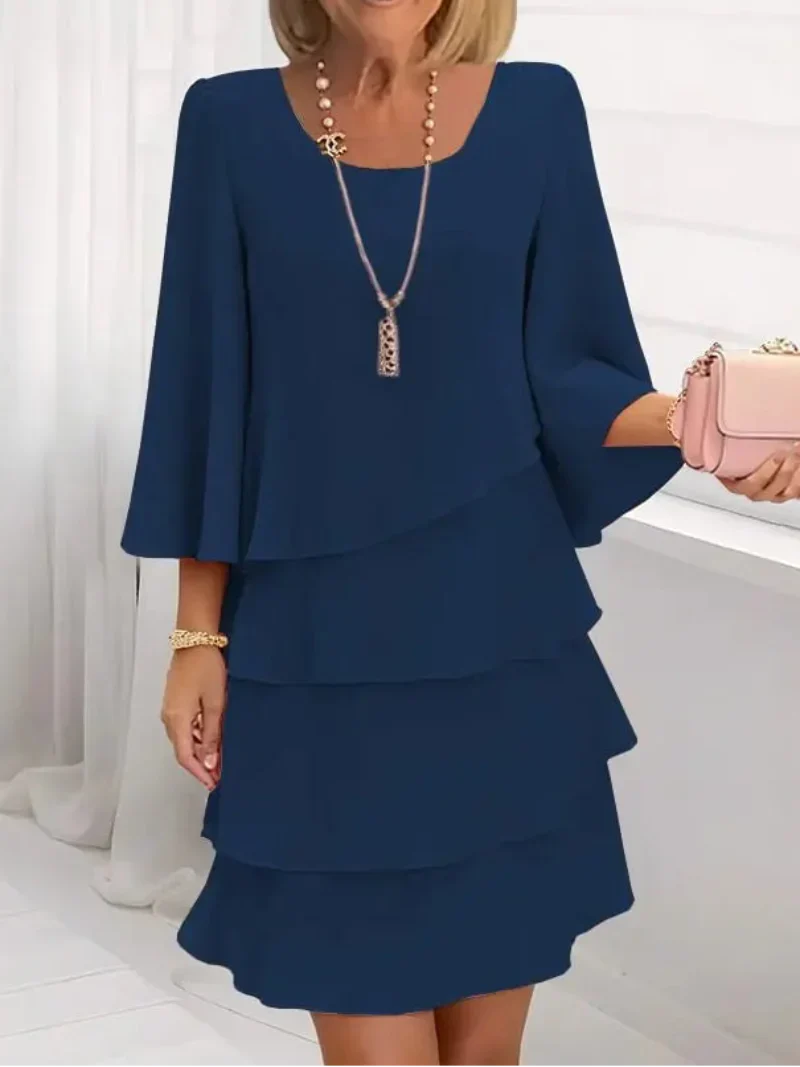 Cathrine - Elegant stribet kjole