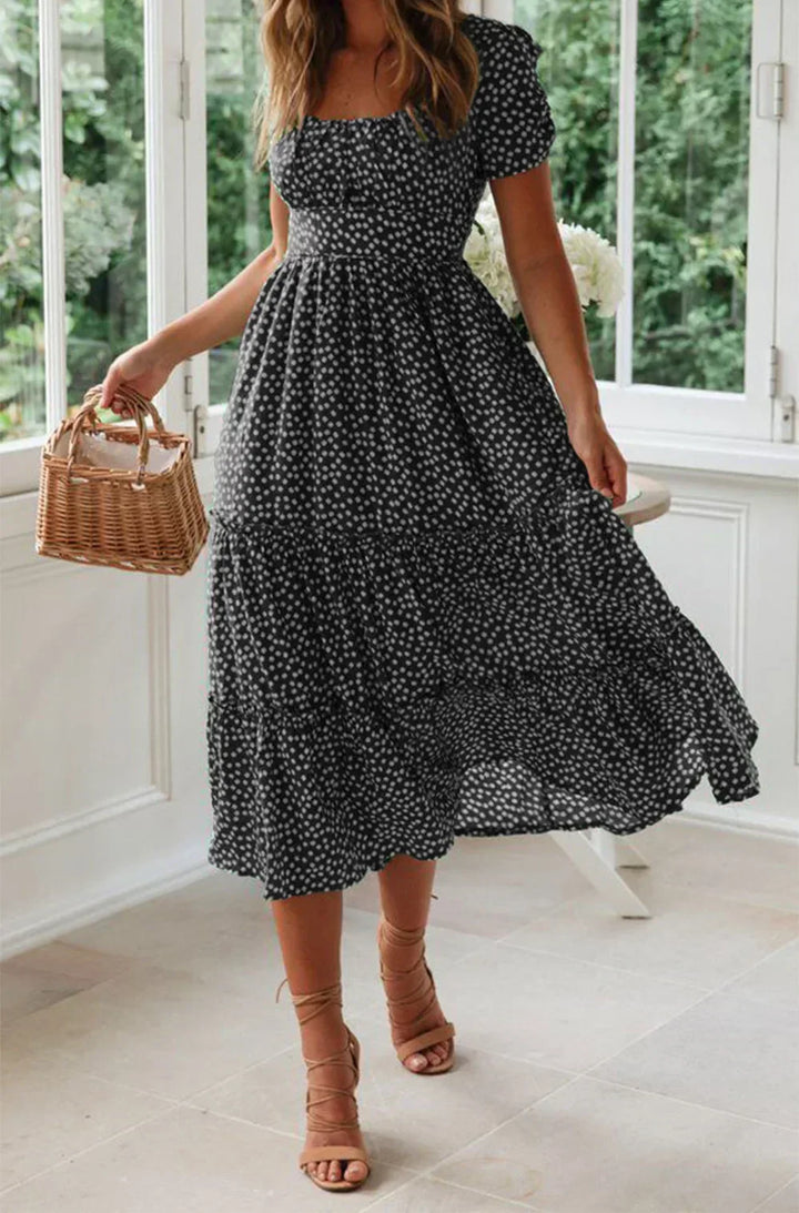 Julia | Midi dress with floral print
