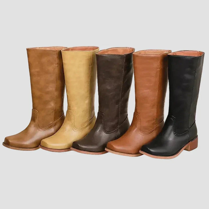 Aoife - Classic Riding Ankle Boots with High Sole