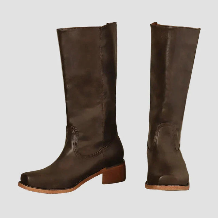 Aoife - Classic Riding Ankle Boots with High Sole
