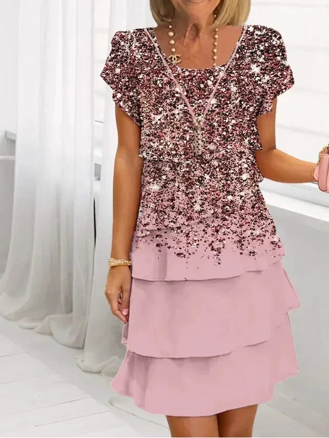 Gabrielle - Elegant stribet kjole