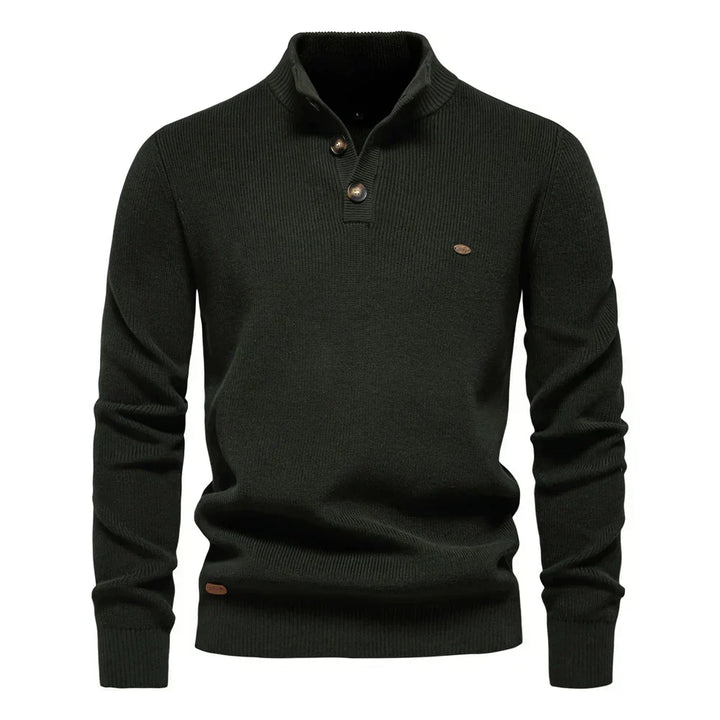 Erik | Elegant men's sweater with button design