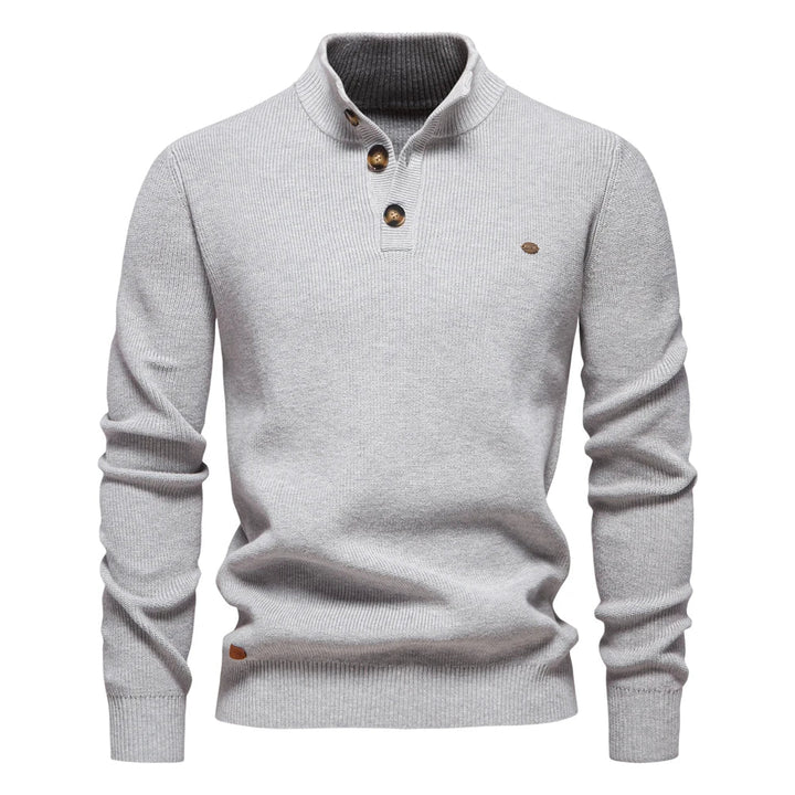 Erik | Elegant men's sweater with button design