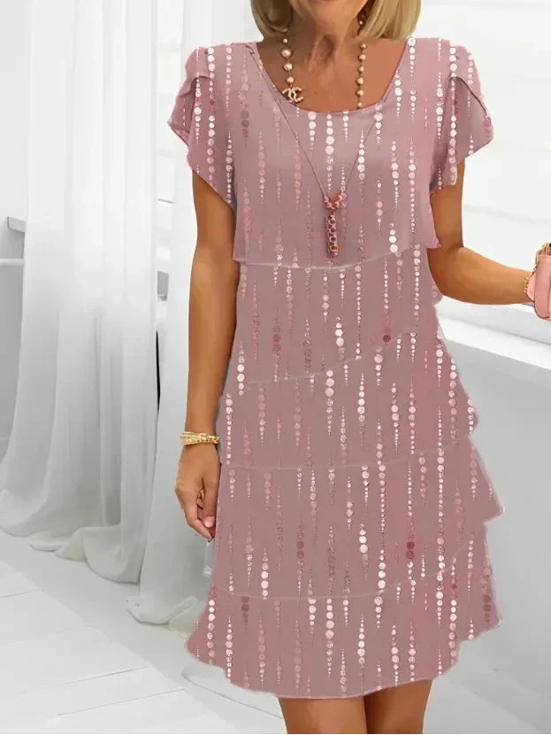Viktoria - Elegant stribet kjole
