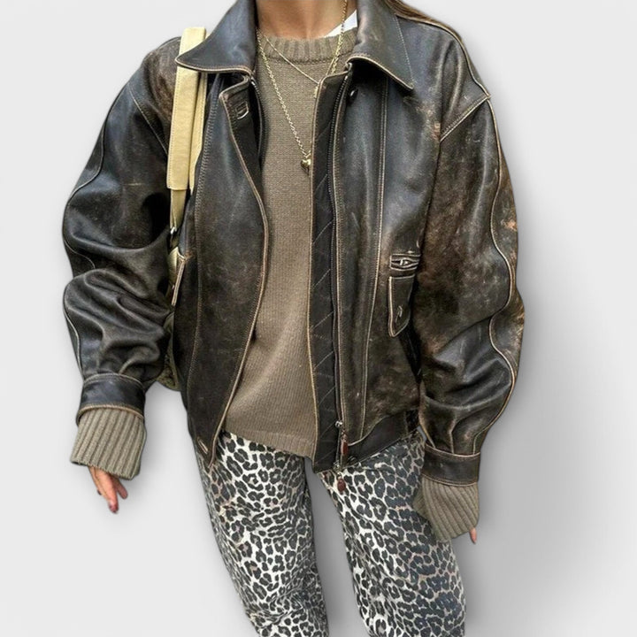 Saoirse - Vintage Leopard Print Jeans