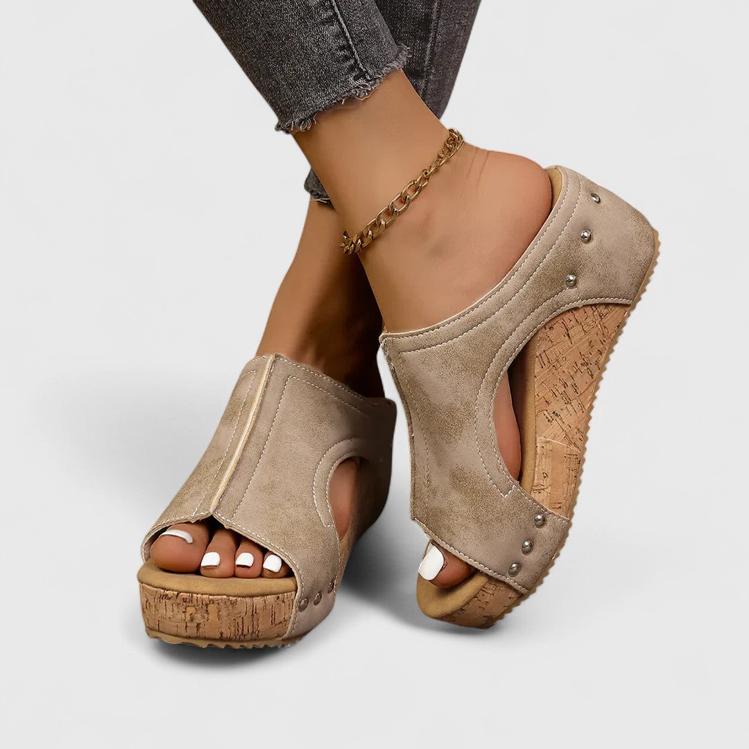 Niamh - Orthopedic Platform Sandals, Elegant Design