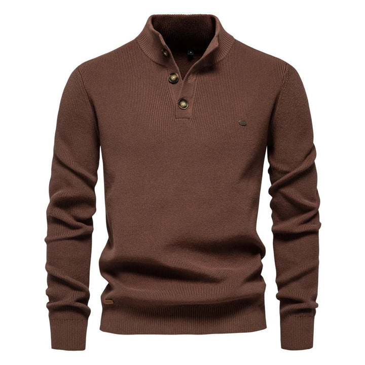 Erik | Elegant men's sweater with button design