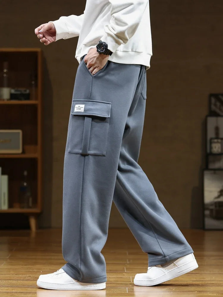 Robert | Fleece Cargo Trousers