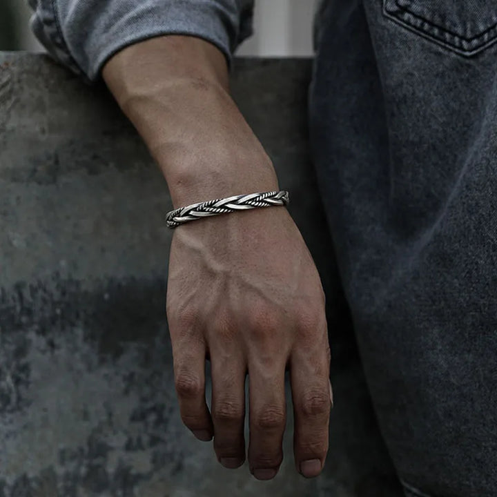 Fionn Bracelet in Silver with Cuff