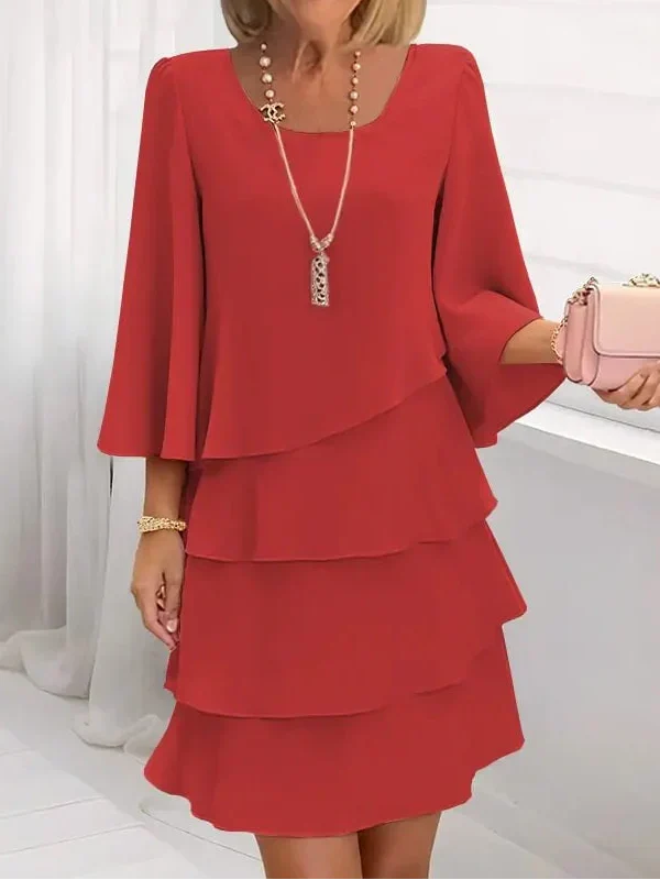 Cathrine - Elegant stribet kjole