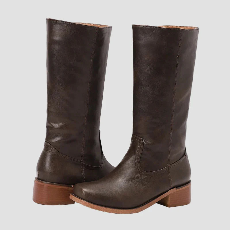 Aoife - Classic Riding Ankle Boots with High Sole