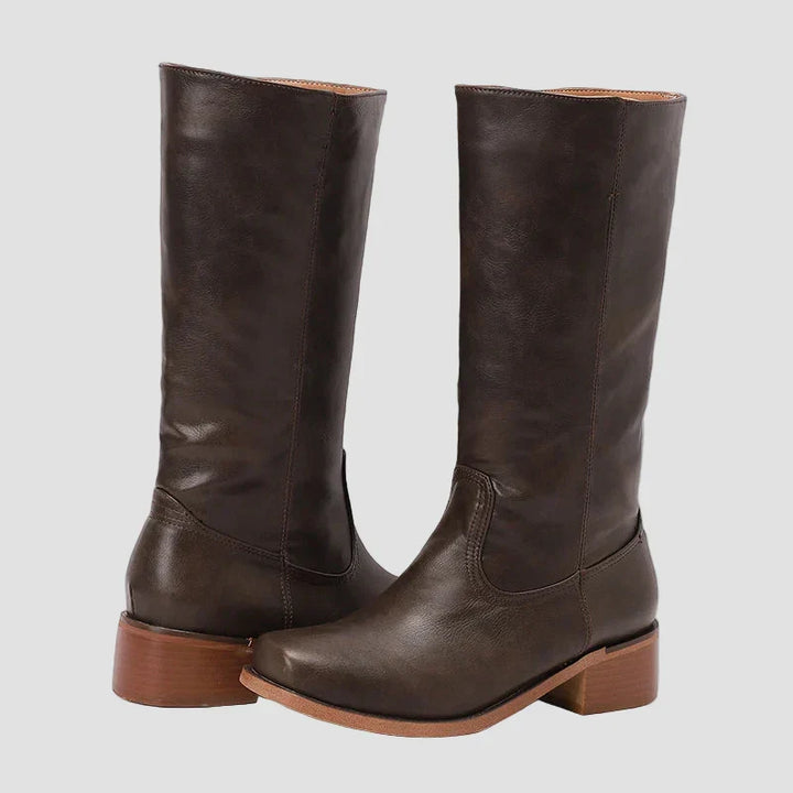 Aoife - Classic Riding Ankle Boots with High Sole