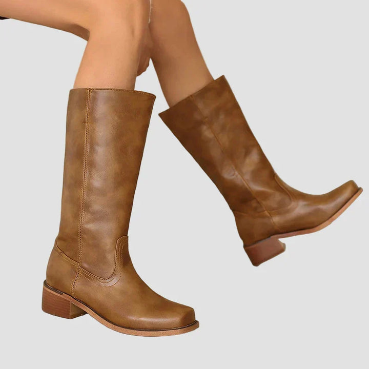 Aoife - Classic Riding Ankle Boots with High Sole