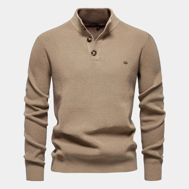 Erik | Elegant men's sweater with button design