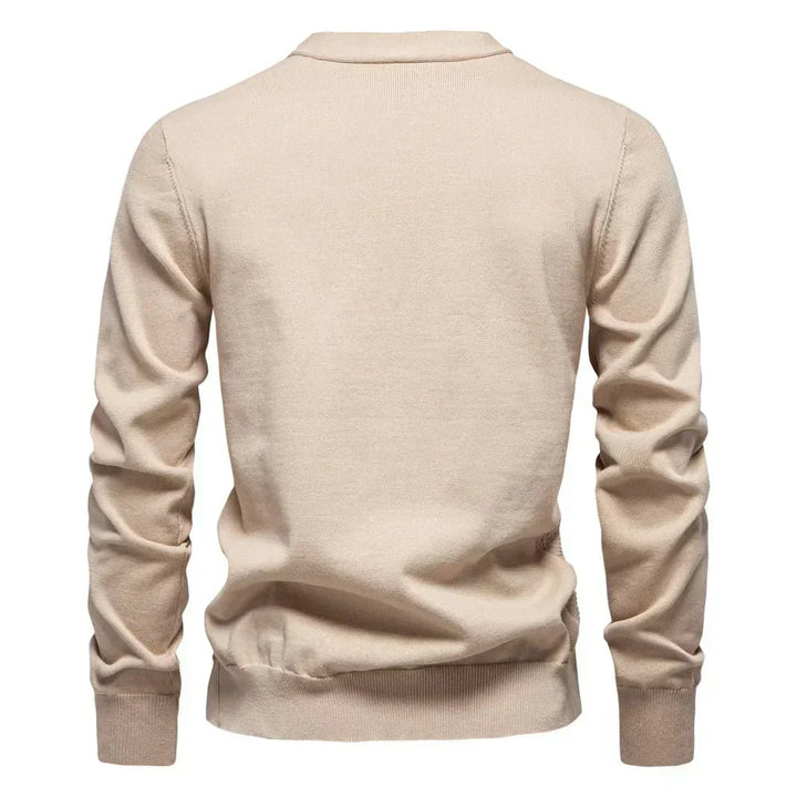 Holger | Warm men's cardigan with V-neck