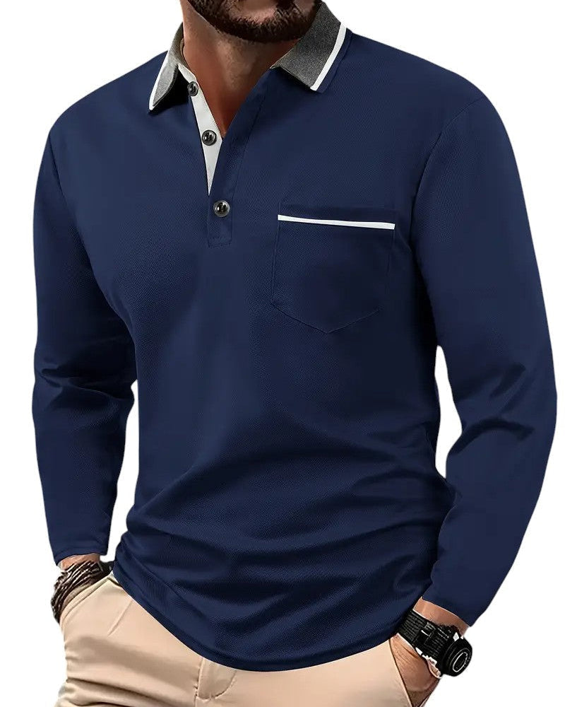 Conor | Classic Long-Sleeve Polo Shirt