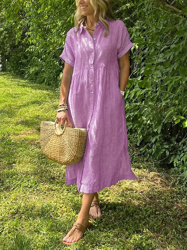 Fionnuala - Dress with Buttons