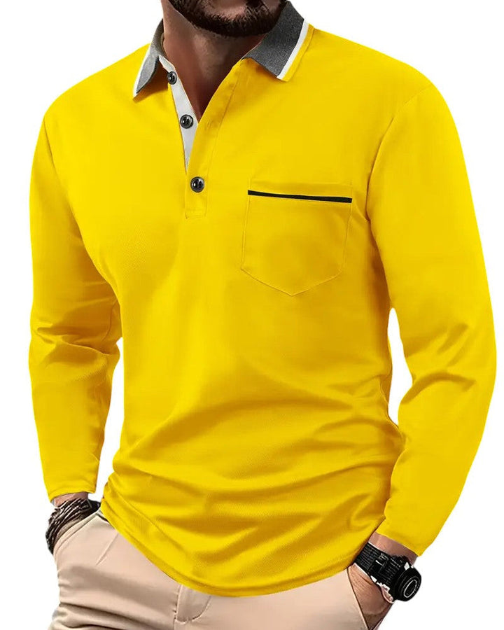 Conor | Classic Long-Sleeve Polo Shirt